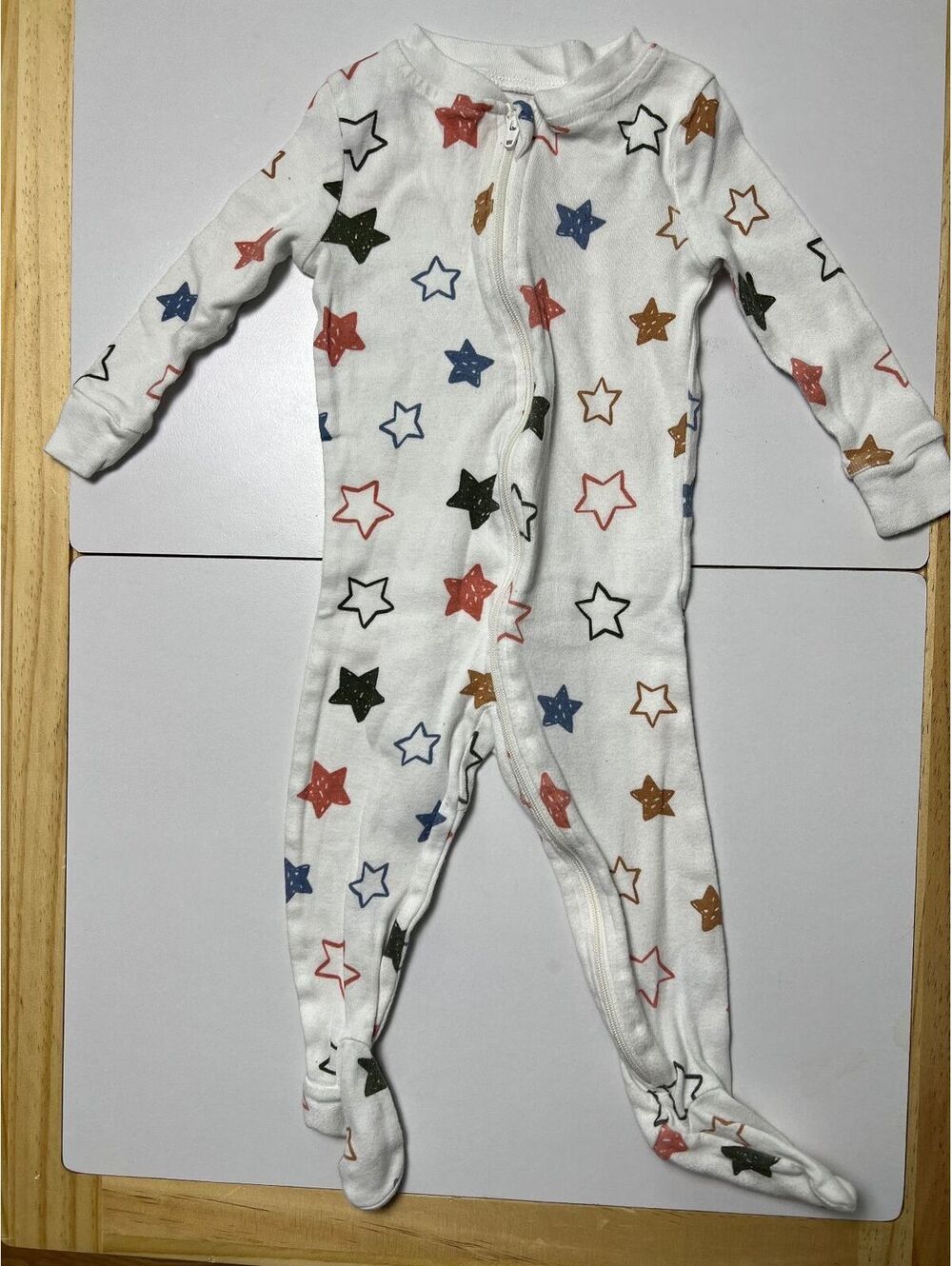 Dip Star Print Zip Sleeper Footie Pajamas Baby 6-12M